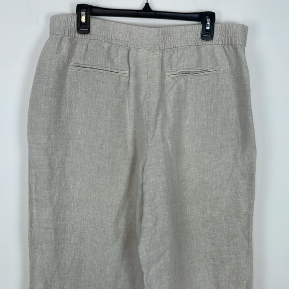 Chicos 100% Linen Wide Leg Pants. Size 2.5 or US 14. Tan. Lagenlook. - Picture 6 of 13